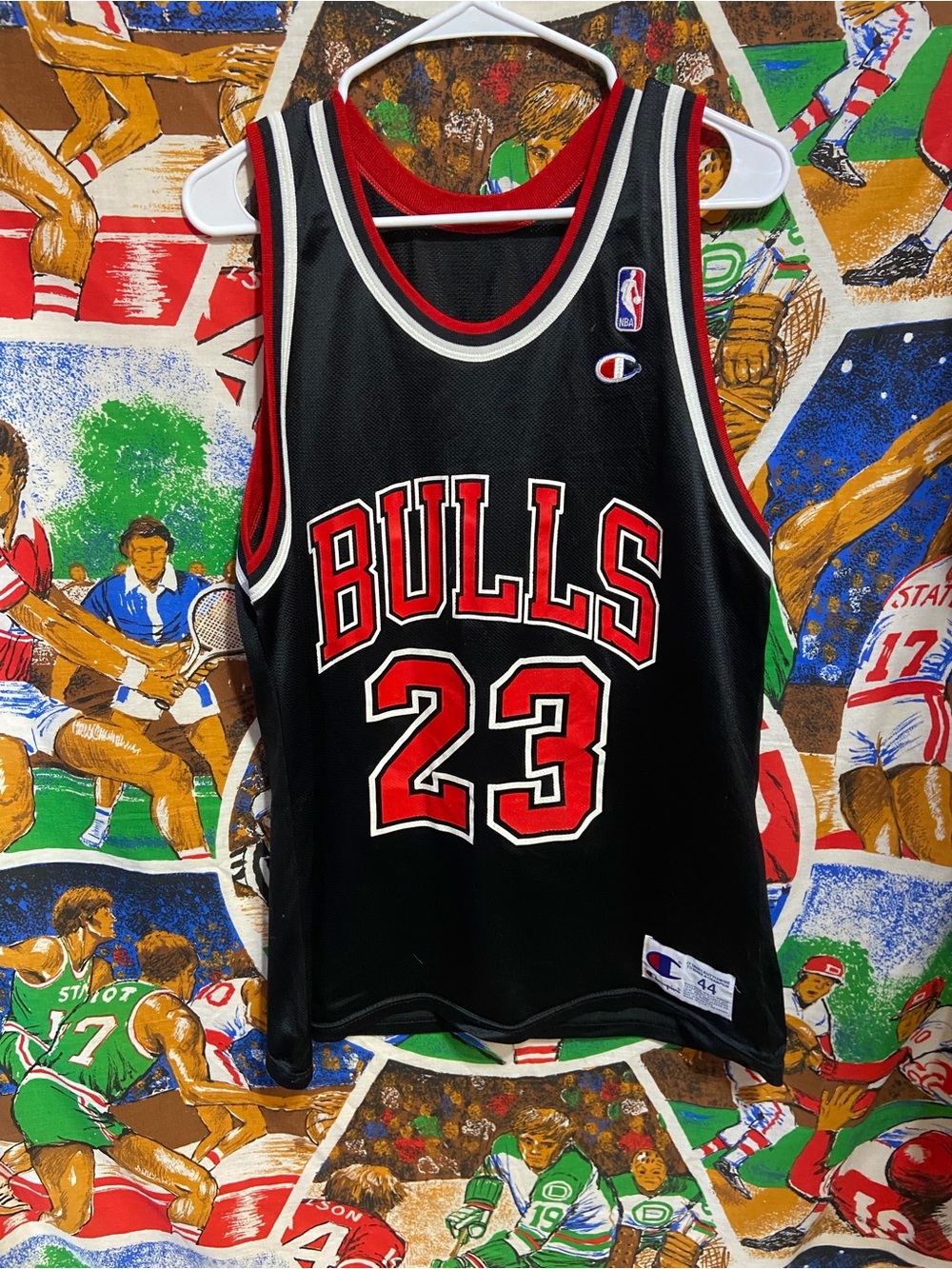 Chicago Bulls Michael Jordan Champion Basketball Jersey
